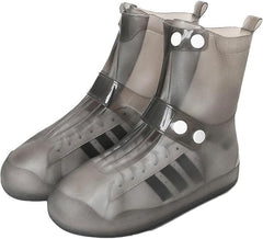 Waterproof Rain Shoe Covers with Secure Button Closure