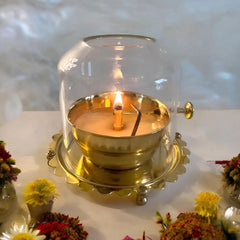 Shree Akhand Jyot Diya – Eternal Divine Flame of Positivity & Prosperity -Brass (पीतल)