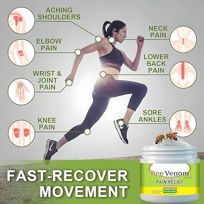 Bee Venom Cream for fast-acting joint and muscle relief