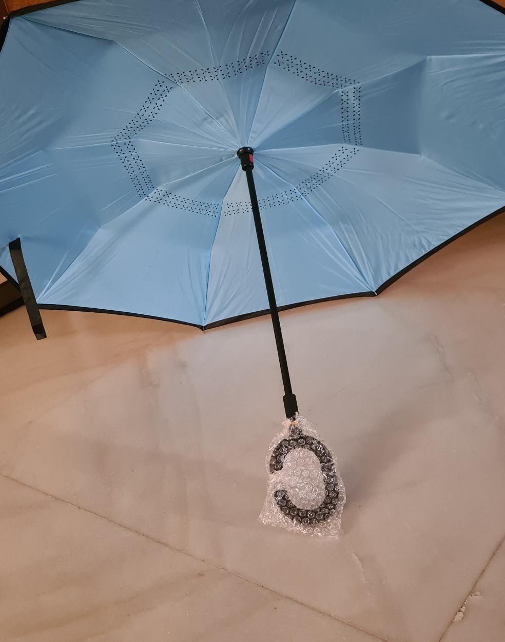 Double Layer Inverted Reversible Umbrella (Multicolor) - MeraPopi