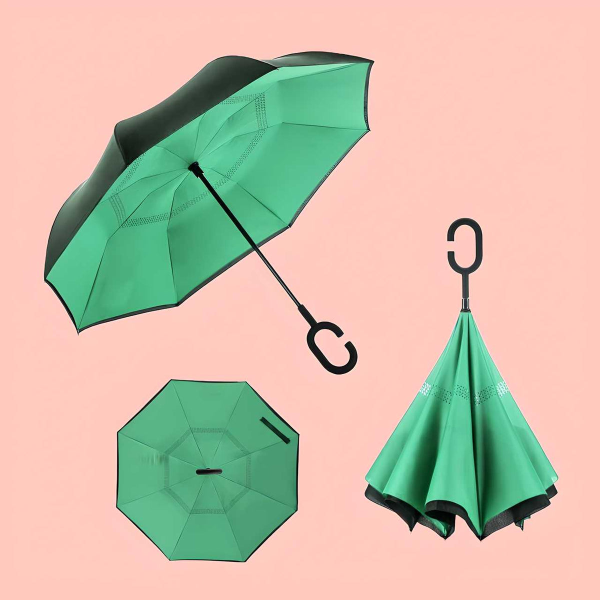 Double Layer Inverted Reversible Umbrella (Multicolor) - MeraPopi