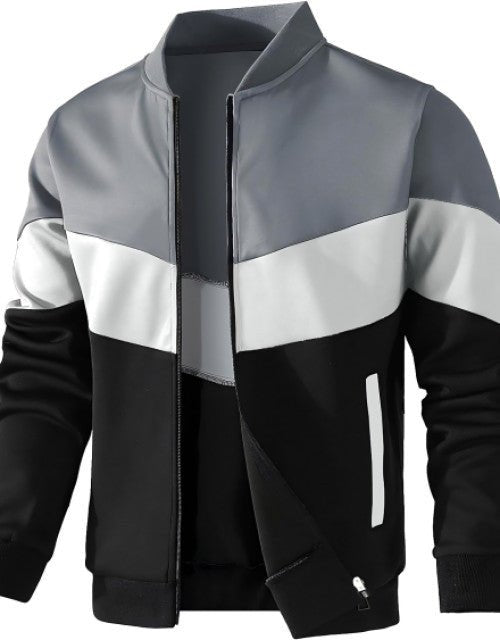 Men Solid Soft Fleece Warm Open Zipper Jacket - MeraPopi