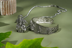 5-Mukhi Hanuman Kada with 5-Munjai Hanumna Pendant with Chain - MeraPopi