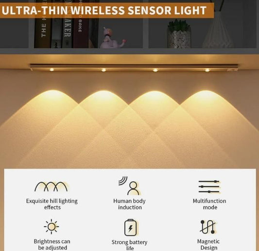 LED PIR Motion Sensor Cabinet  With USB Rechargeble - MeraPopi