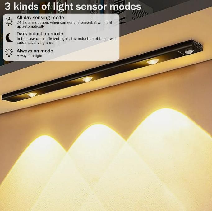 LED PIR Motion Sensor Cabinet  With USB Rechargeble - MeraPopi
