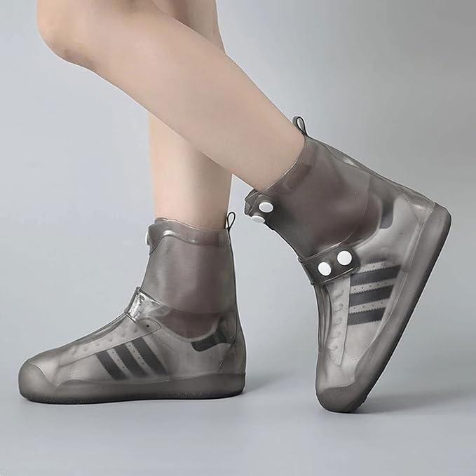 Waterproof Rain Shoe Covers with Secure Button Closure - MeraPopi