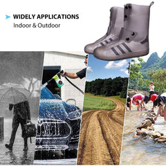 Waterproof Rain Shoe Covers with Secure Button Closure - MeraPopi
