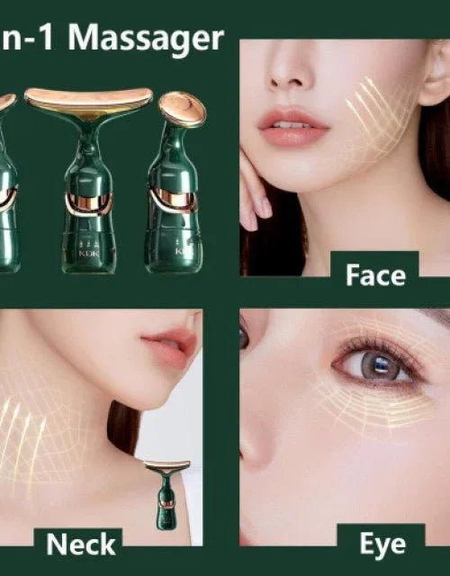 3 in 1 Anti - Wrinkles Face Neck Eyes Massager - MeraPopi