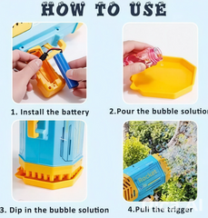 ✨ Bubble Gun Machine – Automatic Kids’ Bubble Blower | Perfect Kids Gift 🎁 - MeraPopi