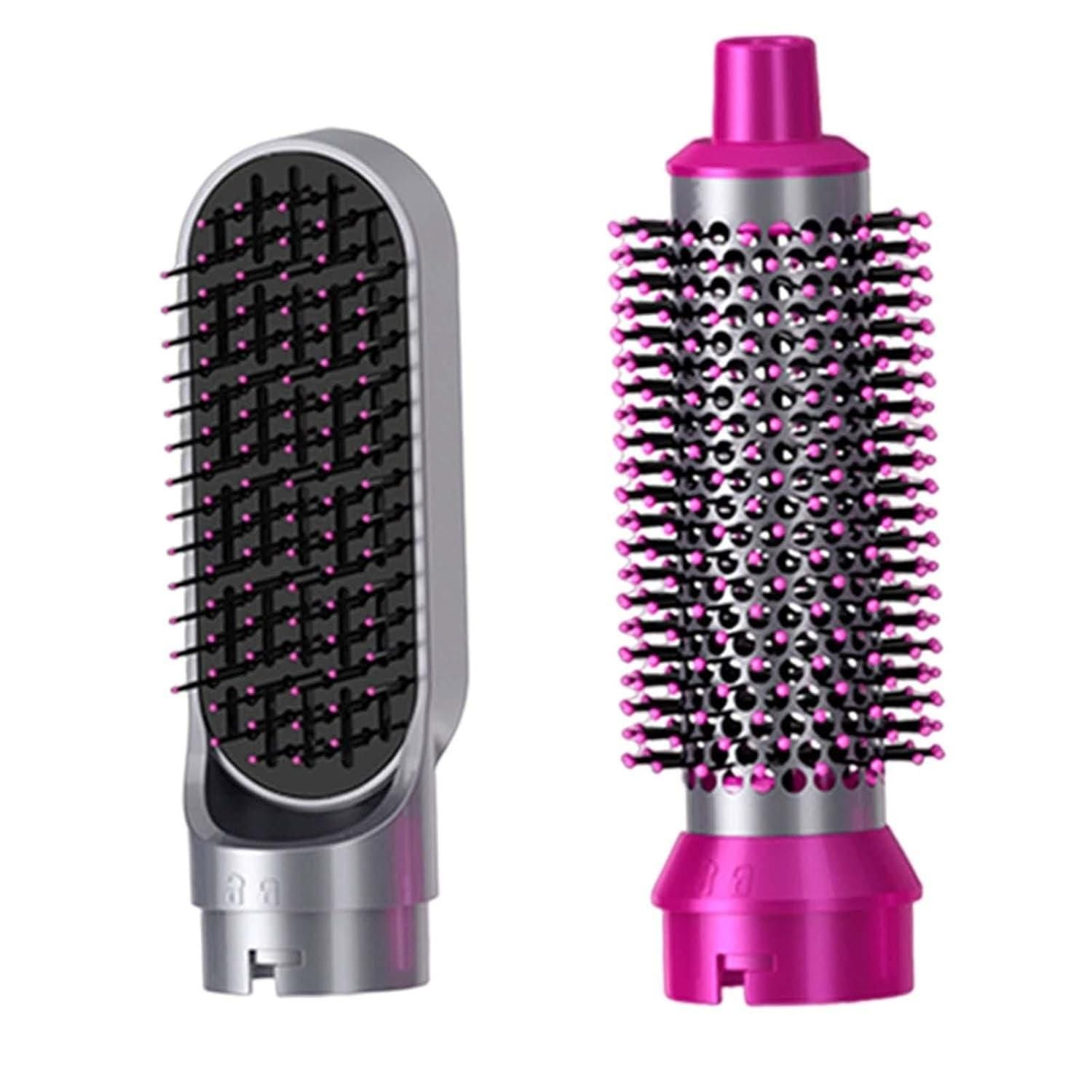 Muti - Functional 5 IN 1 Hair Styling Tool Detachable Hot Air Brush Hair Dryer with Comb - MeraPopi