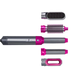 Muti - Functional 5 IN 1 Hair Styling Tool Detachable Hot Air Brush Hair Dryer with Comb - MeraPopi