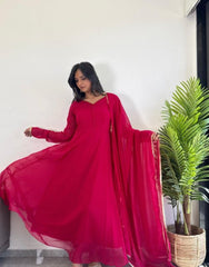 Organza Kurti With Dupatta - MeraPopi