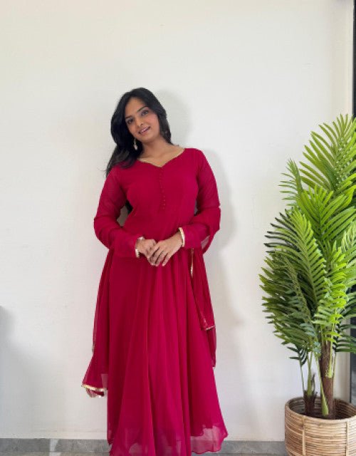 Organza Kurti With Dupatta - MeraPopi