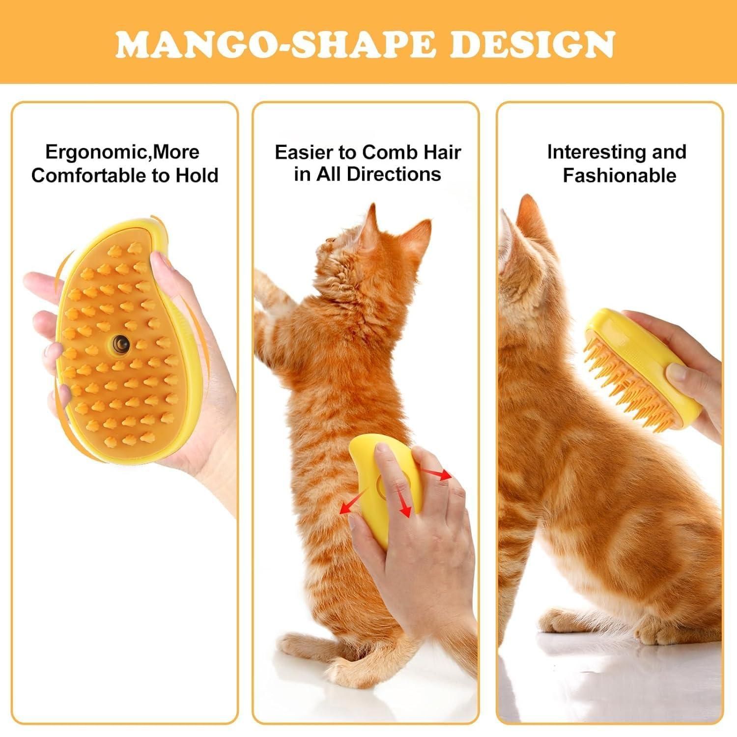 Steaming Pet Hairbrush - MeraPopi